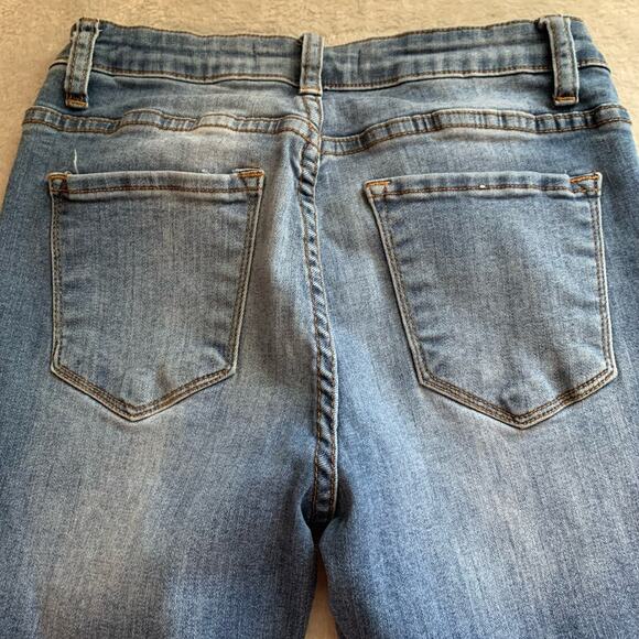 KanCan Mid-Rise Skinny Jeans Medium Wash Denim Style #KC11214D Women's Size 28 - Picture 6 of 14